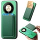 thumbnail image 2 of Funda de Cuero Magnética con Tarjetero para Honor X9B Cubierta Delgada Verde, 2 of 5