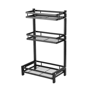 Importclick - Organizador 3 Niveles Metálico Cocina Negro