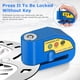 thumbnail image 2 of Candado de Disco con Alarma YOHOOLYO 110dB Impermeable Pin de 7mm Cable de 1.5m, 2 of 9