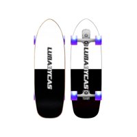 Skate Patineta De Madera Con Luces Freestyle Negra Lubabycas