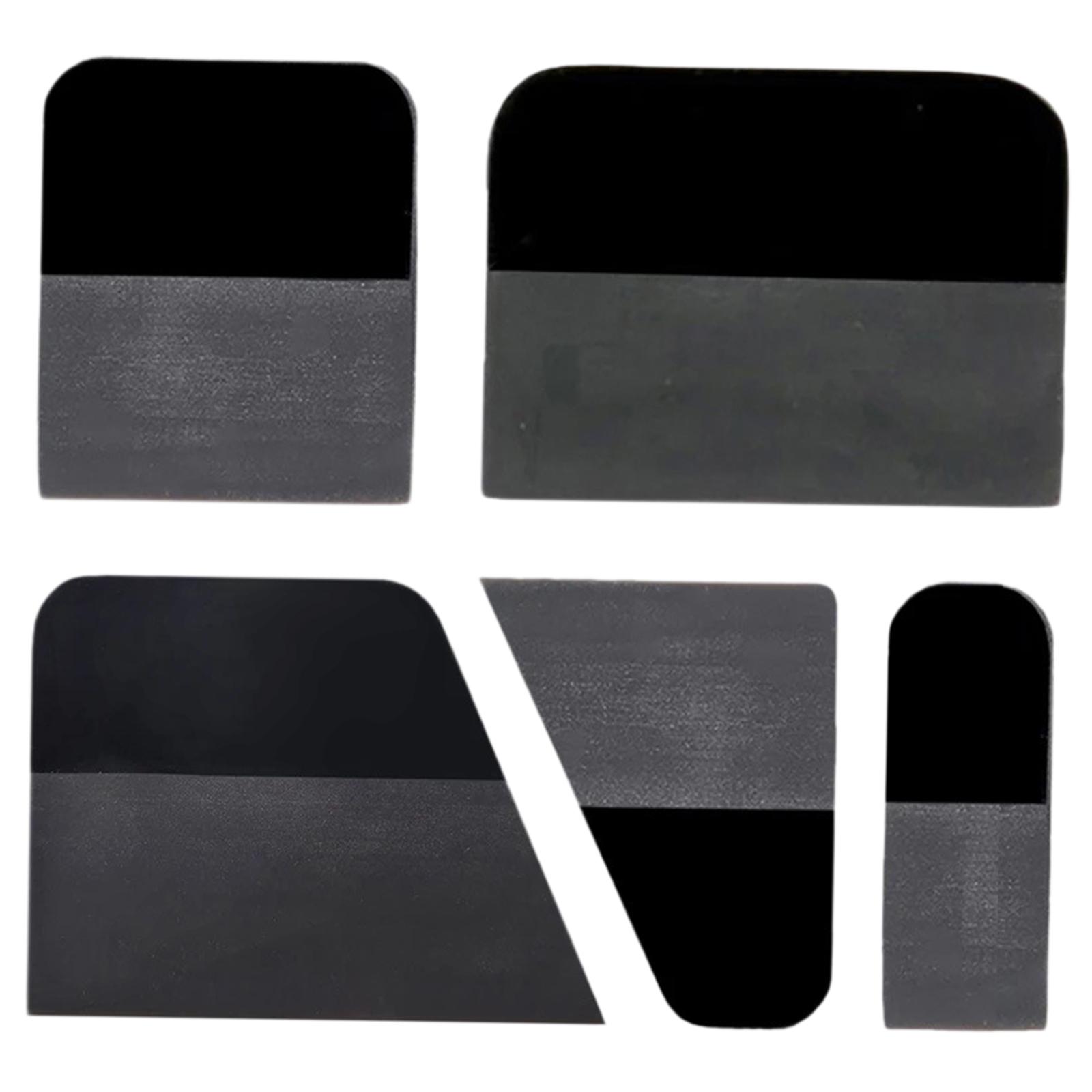 Magideal - 5 Piezas Ppf Escurridor Accesorios Para Instalación De Película Protectora De Automóviles Kit Raspar Tpu Durabilidad Fácil De Usar Adecuada Para Cambi Negro