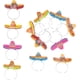 thumbnail image 1 of Diadema del Cinco de Mayo, 12 unidades, diadema mexicana, diadema de maquillaje, recuerdos de fiesta mexicana, broche para el cabello mexicano, México, Adulto, 1 of 7
