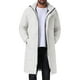 thumbnail image 1 of Abrigo acolchado con diseño de rombos INSPIRE CHIC para hombre, chaqueta larga de invierno con capucha desmontable y cierre completo, color blanco, 1 of 3