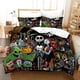 thumbnail image 1 of Cartoon Bedding Set Nightmare Before Christmas Duvet Cover Pillowcase, Large comforter sets, Boy Duvet Cover Gift Bed Sheets, 1 of 5