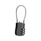 thumbnail image 5 of Cerradura De Combinación De 3 Dígitos Cerradura De Contraseña De Cable De Metal Para Gabinetes Bolsas Equipaje Negro, 5 of 5