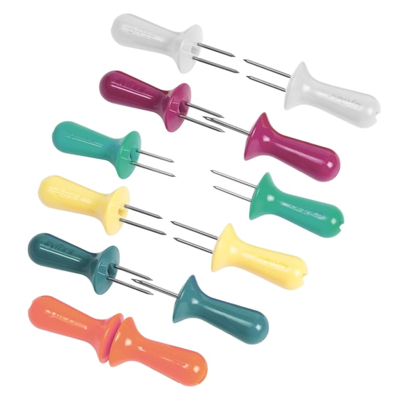 Juego de soportes para maíz Zyliss, de acero inoxidable, 8 unidades