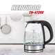 thumbnail image 2 of Hervidor Eléctrico de Vidrio Thomas TH-4725V 1,7 Litros 2200W Tetera Jarro Eléctrico Hervidor de Agua Vidrio Templado Base Giratoria 360° Apagado Automático Negro, 2 of 8