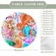 thumbnail image 2 of Winx Club-theme Fitted Round Tablecloths Elastic Edged Table Covers Waterproof Table Cloth for Kitchen Holiday Party Tables Decor 120cm, 2 of 6