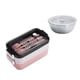 thumbnail image 1 of Bento Box Lunch Boxes Solución Con Lazo De Sopa Con Utensilios Almacenamiento De Alimentos Rosa Con Tazón De Sopa, 1 of 5