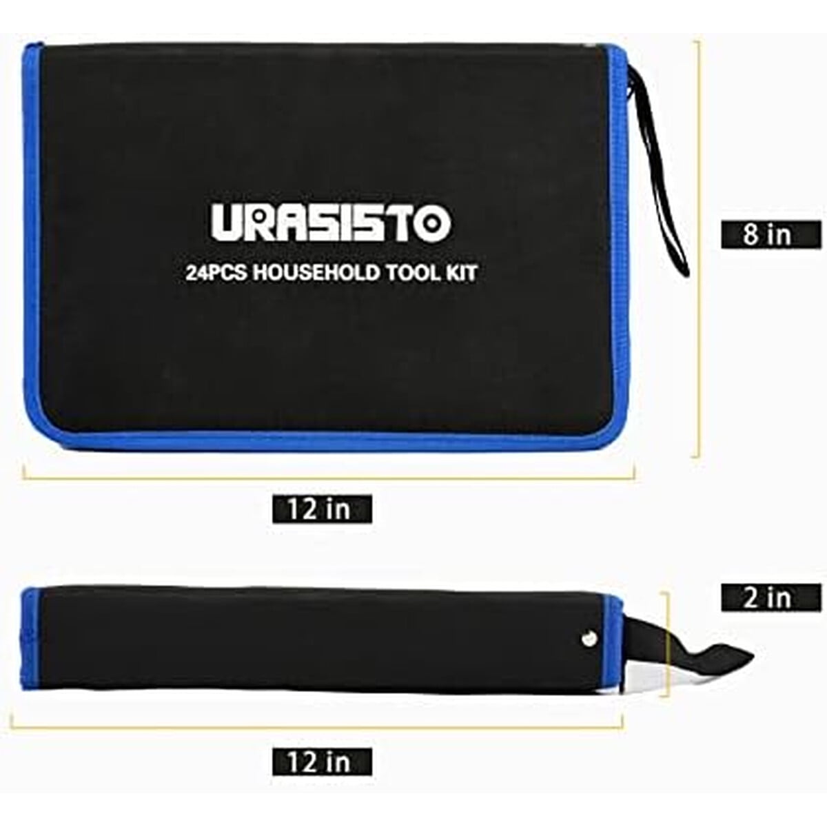 Kit Herramientas Urasisto 24 Piezas Acero Bolsa Hogar