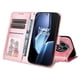 thumbnail image 2 of Funda tipo cartera FOXDOCK para OnePlus 13R 5G , diseño girasol en relieve, cuero PU, cierre magnético, soporte y tarjetero, 2 of 5