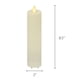 thumbnail image 5 of Vela LED sin llama Luminara Outdoor Slim Pillar Ivory 2x8.5 cm, 5 of 9