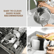 thumbnail image 3 of Batería de Cocina VAVICHICA de Acero Inoxidable con 11 Piezas para Inducción y Gas, 3 of 11