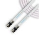 thumbnail image 1 of Cable coaxial digital SatelliteSale RG-6/U de 75 ohmios con conector tipo F, universal para interiores y exteriores, blanco, 7,6 m, 1 of 1