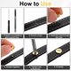 thumbnail image 5 of Uxcell 50set Tornillo Chicago M5 x 6mm 8mm Longitud Metal Phillips Clavo Remache Estudio Tornillo Pernos Remaches Poste de Unión Tornillo para Manualidades de Cuero, Oro Rosa, 5 of 7
