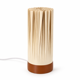 thumbnail image 1 of Lámpara LED USB  Beige Café Regulable 3 Tonos Textura Plisada, 1 of 4