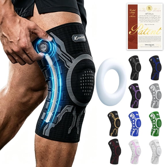 Rodillera Kuangmi XL Negra de Alivio del Dolor y Soporte