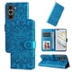 thumbnail image 5 of Funda tipo cartera FOXDOCK para Huawei Nova 10 , diseño girasol en relieve, cuero PU, cierre magnético, soporte y tarjetero, 5 of 5