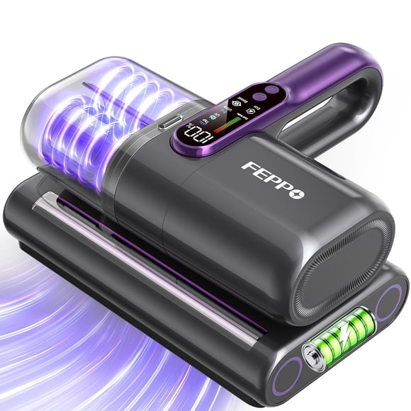 Aspiradora para colchones FEPPO inalámbrica 18 kPa con luz UV-C