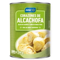 Corazones De Alcachofa Enteros Lata Drenado 240 G - Neto 400 G Lider