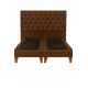 thumbnail image 3 of Cama 2 plaza  Capitoné + Respaldo 2P Capitone Cafe + Colchón 2P Mery Desing, 3 of 8