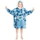 thumbnail image 1 of Manta con capucha Disney para adolescentes Minnie Mickey Stitch Blue, 1 of 3