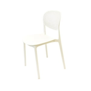 Silla Plástico Apilable Deco Hamburg Blanca Escandinavia Blanco Tamaño Único