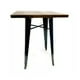 thumbnail image 2 of Mesa Tolix 60x60x75 Cm Base Madera Oscura- Negra, 2 of 3