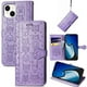 thumbnail image 2 of Funda Cartera FOXDOCK para iPhone 15 , Flip PU con Relieve de Gatos y Perros, Tarjetero y Soporte, 2 of 6