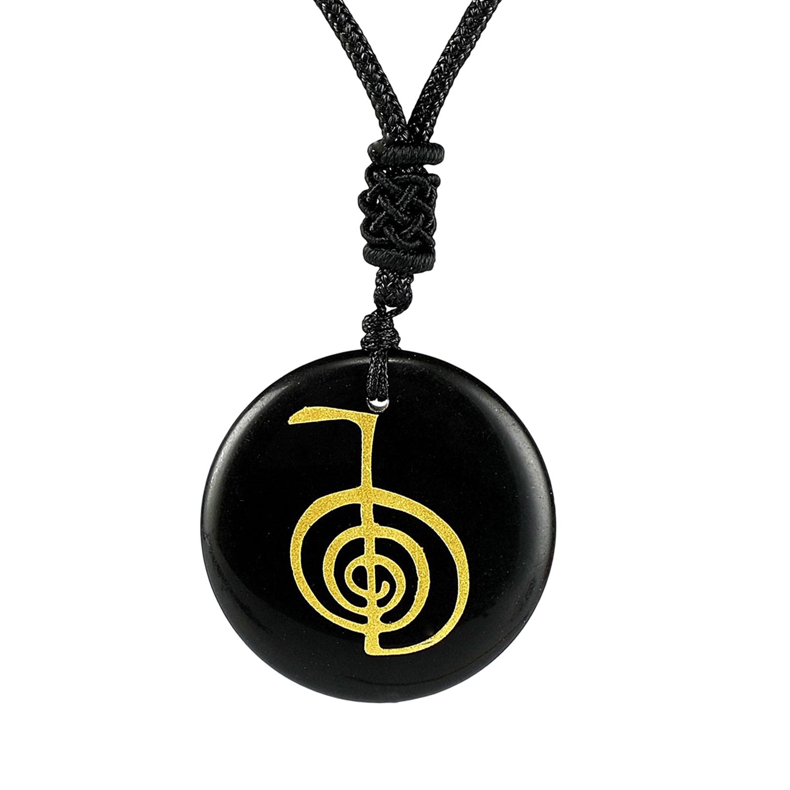 Magideal - Cho Ku Rei Colgante Colgante Con Adorno De Cuerda Hombres Mujeres Pulsera Fabricación De Pendientes Colgante Collar Colgante Charm Para Hallowee Negro