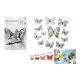 thumbnail image 2 of X12 Mariposas Decorativas 12-10-8-6cm Manualidad Multicolor, 2 of 3