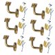 thumbnail image 1 of 6 Piezas De Soporte De Barandilla De Acero Inoxidable Para Escaleras De Pasillo, Soportes De Pasamanos De 6 Cm X 6 Cm, Planos Y Fijos, 1 of 5