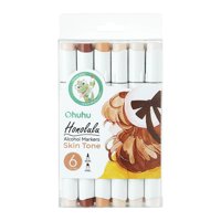 Ohuhu Pack 6 Marcadores Alcohol Tonos Piel Pincel&Biselada