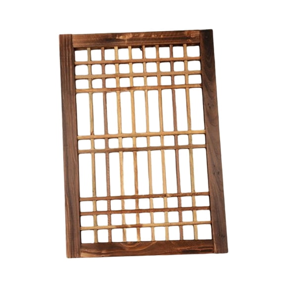 Marco De Ventana Enrejados De Patio Panel De Ventana De Madera Frontones De Pared Fácil De Colgar
