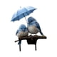 thumbnail image 3 of Bluebird plano 2D con escena de paraguas, decoración de estaca de jardín, césped acrílico, fácil de instalar, letrero creativo para patio, estaca para, 3 of 5
