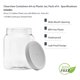 thumbnail image 4 of Frascos de Almacenamiento de Plástico CLEARVIEW CONTAINERS 64 oz Paquete de 6 con Tapa Blanca, 4 of 6