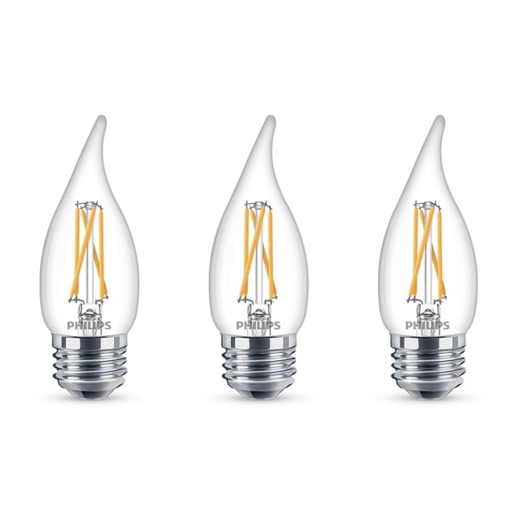 Bombillas LED Philips, 40 W, BA11, base E26, paquete de 3