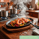thumbnail image 5 of Plancha Plato De Fierro Fundido Con Base De Madera Grill, 5 of 7