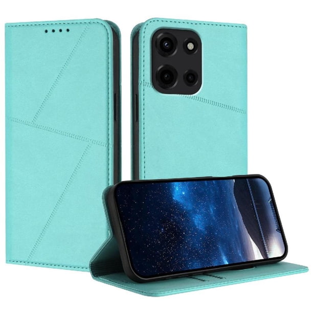 Funda Cartera Magnética para Motorola MOTO G 5G 2025 Protección Antichoque con Ranuras Verde