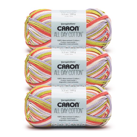 Hilo Caron All Day Cotton Lovebird 3x100g Algodón Mercerizado