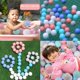 thumbnail image 5 of Pelotas de juguete LANGXUN de plástico blando, 50 unidades, para regalo para niños, 2.2 pulgadas, 5 of 7