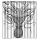 thumbnail image 1 of Cortina de ducha con diseño de pulpo y ganchos, tamaño 66 x 72 pulgadas, 1 of 3