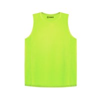 Snix - Camiseta Dry Fit Sin Mangas Cuello Polo Amarillo Fluor Talla S