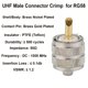 thumbnail image 3 of Adaptador de conector RFIOTASY UHF PL-259 Macho RG58/U LMR195, 3 of 6