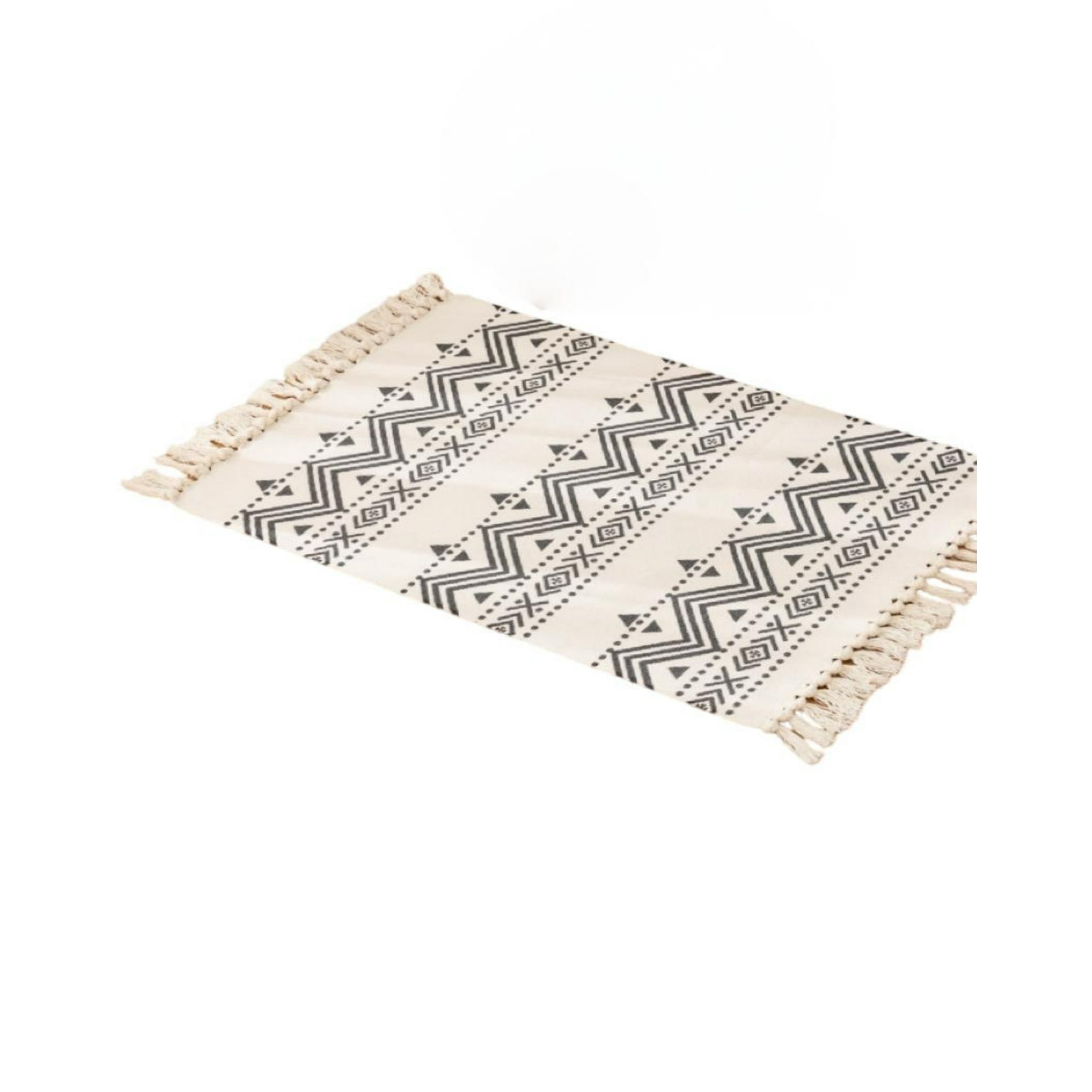 Genérico - Juego 2 Alfombras Lino 60x90 Cm Bajada De Cama Moderna 4n02