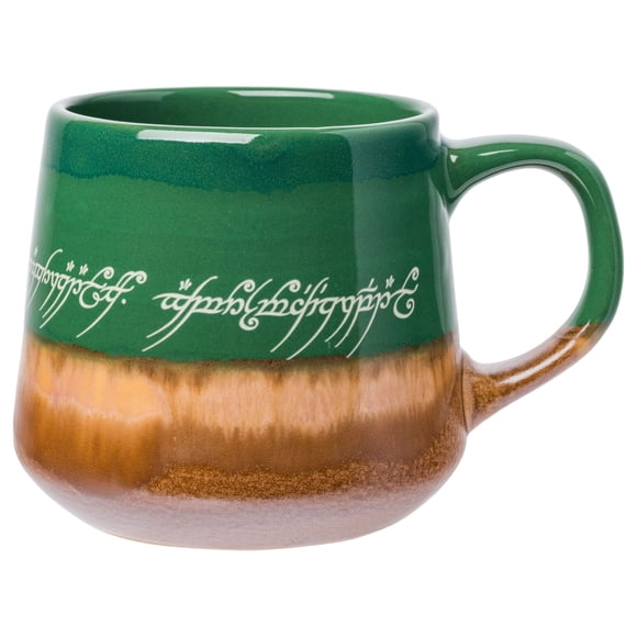 Taza plateada con texto elfo de Buffalo, El señor de los anillos, 530 ml