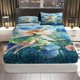 thumbnail image 1 of Fairy Fantasy Nature Fitted Sheet Three Piece Set Enchanted Theme, Magic Forest Bedding, Mattress Protector Soft, Breathable, 1 of 1