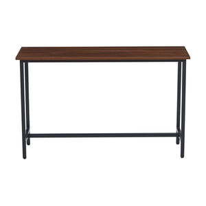 Habita2 Chile - Arrimo Para Living Industrial Estructura Metal 120Cm - Tope Madera Oscura