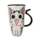 thumbnail image 1 of Tazon Taza 600ml Bombilla Y Cuchara Cerámica Diseño Gatitos Kawaii, 1 of 2
