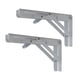 thumbnail image 2 of 2 piezas de soportes de estante plegables DIY Hardware para el hogar Soporte de pared de metal Soporte de estante plegable Triángulo Soporte plegable , Blanco 18 pulgadas, 2 of 5